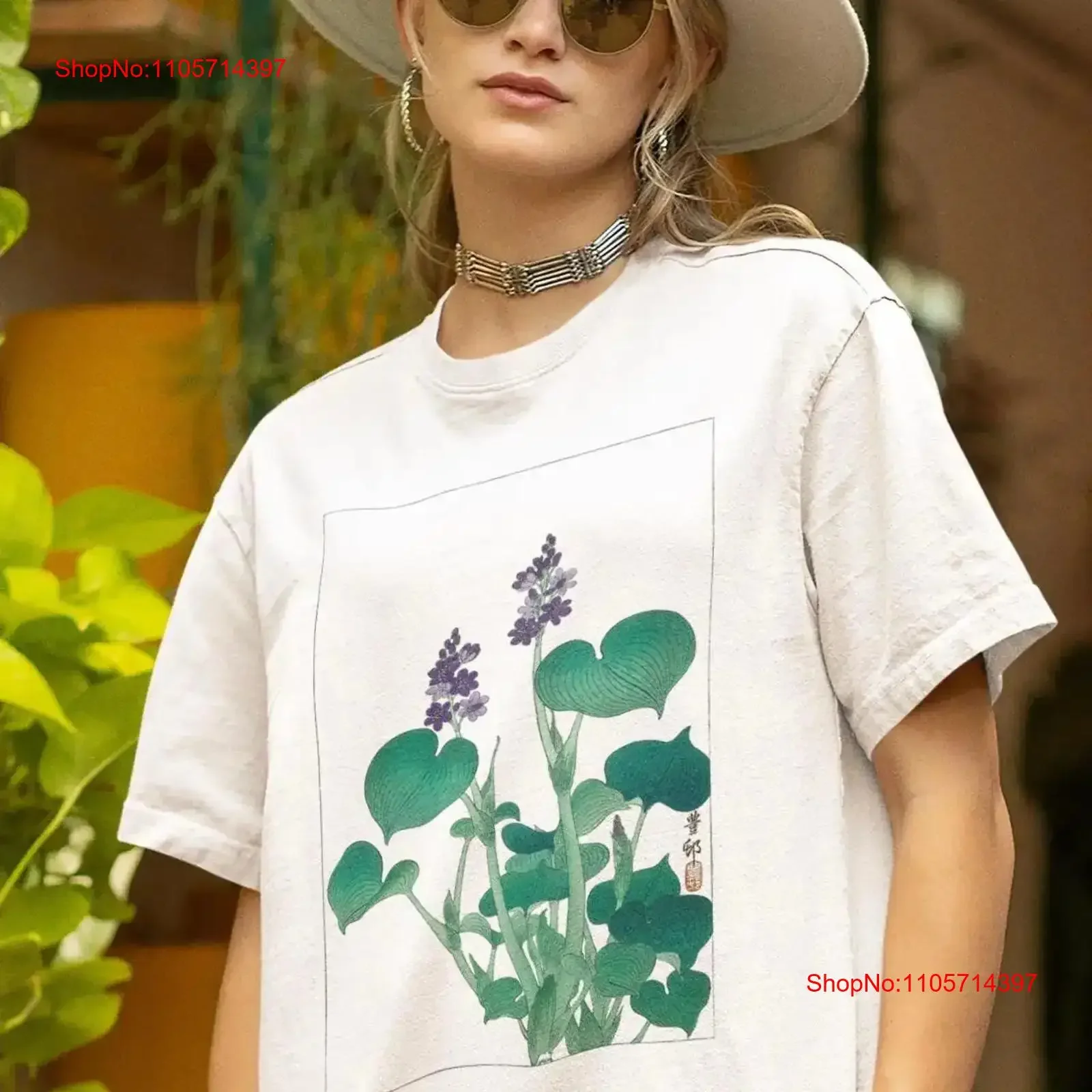 OVERSIZED T shirt Japanese Iris Flower Dropshoulder Vintage Flowered Ohara Koson Artwork Botanical vintage Washed Unisex