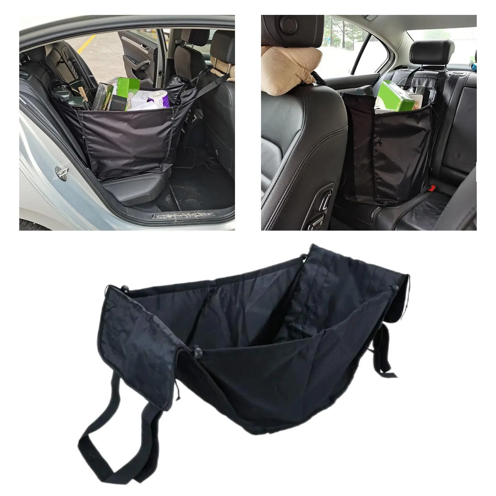 SUV Car Storage Trunk Organizer Rear Seat Organizer Collapsible Universal