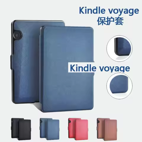 PU Leather Folio Funda Case For Kindle Voyage Auto Wake/Sleep E-Reader Case Colorful 6 Inch Shockproof Smart Cover Anti Scratch