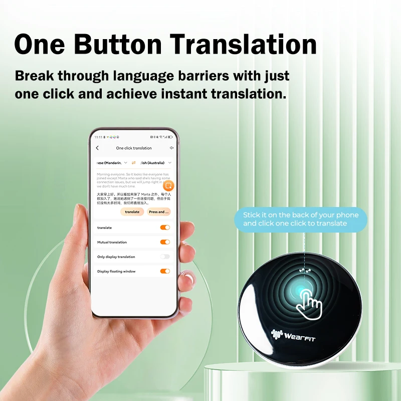 Smart AI Scan Pen Voice Translator 139 Languages Simultaneous Interpretation Video Translate Photo Records Meeting Translation