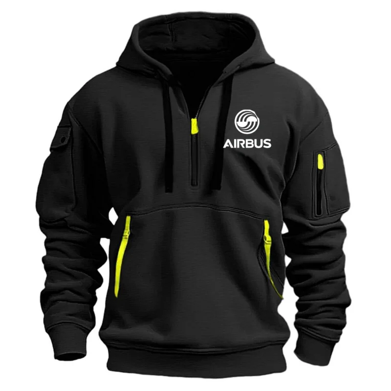 AIRBUS-Camiseta informal con capucha de lana y múltiples bolsillos para hombre y mujer, Jersey holgado de talla grande, sudadera de moda, novedad de 2024