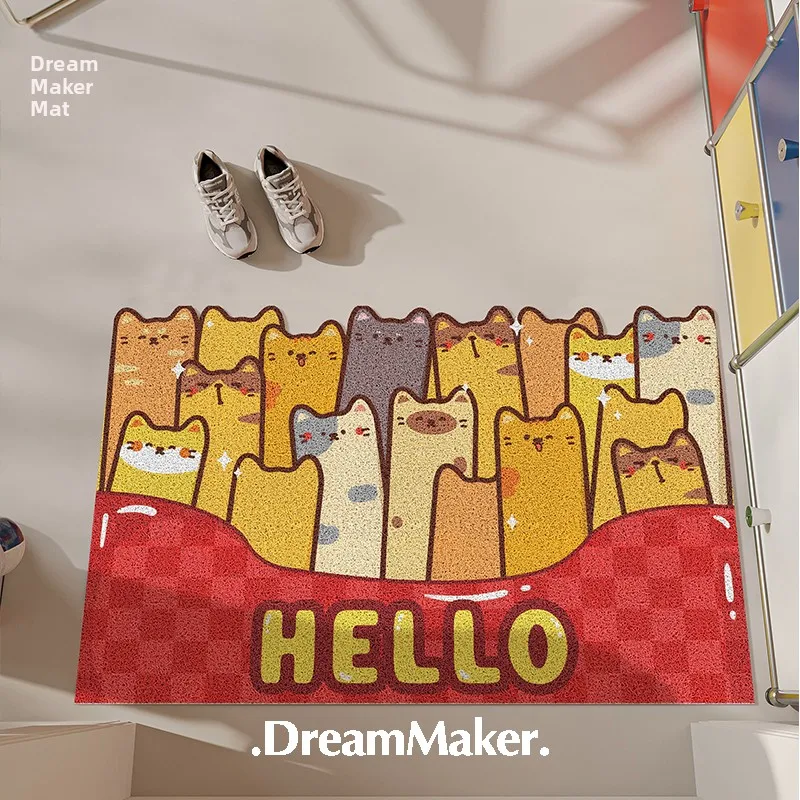 

Themed Home Entrance Door Mat Dust Removal Tead Loop No Waing Needed Cuttable Pet Friendly Outdoor Indoor Mat