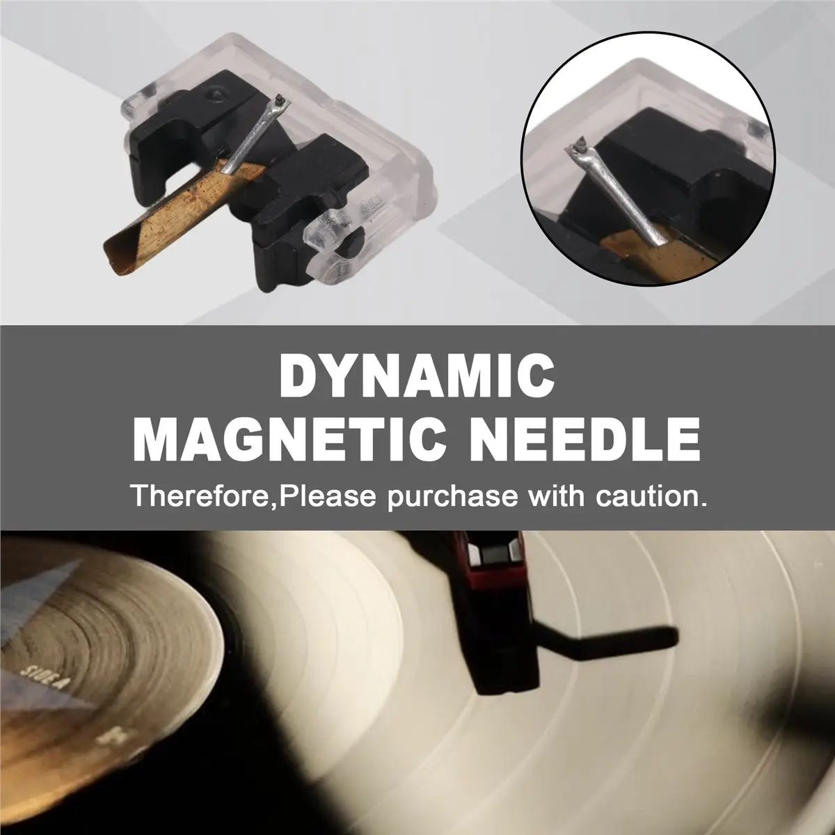 RISE - Agulha de Substituição para Toca-Discos SHURE N44-7 M44-7 M55E DUAL DN305 DN306 GARRARD