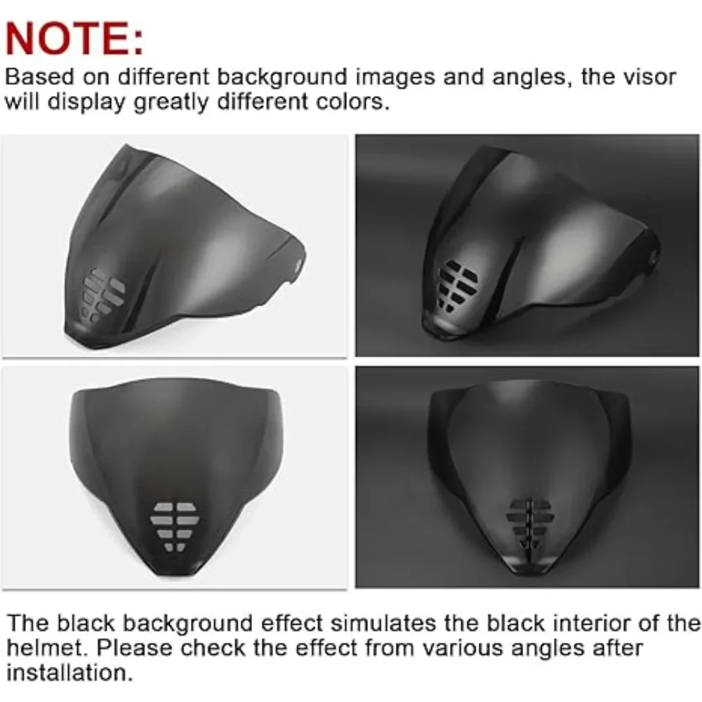 Motorcycle Helmet Visor Replacement Face Shield Windproof Full Face Shield Accessories For Icon Airflite IC-06