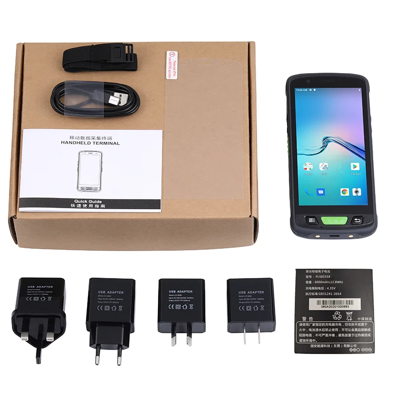 Handheld PDA barcode scanner mobile computer data collector inventory management rugged PDA with 125Khz 134Khz RFID readerV9000