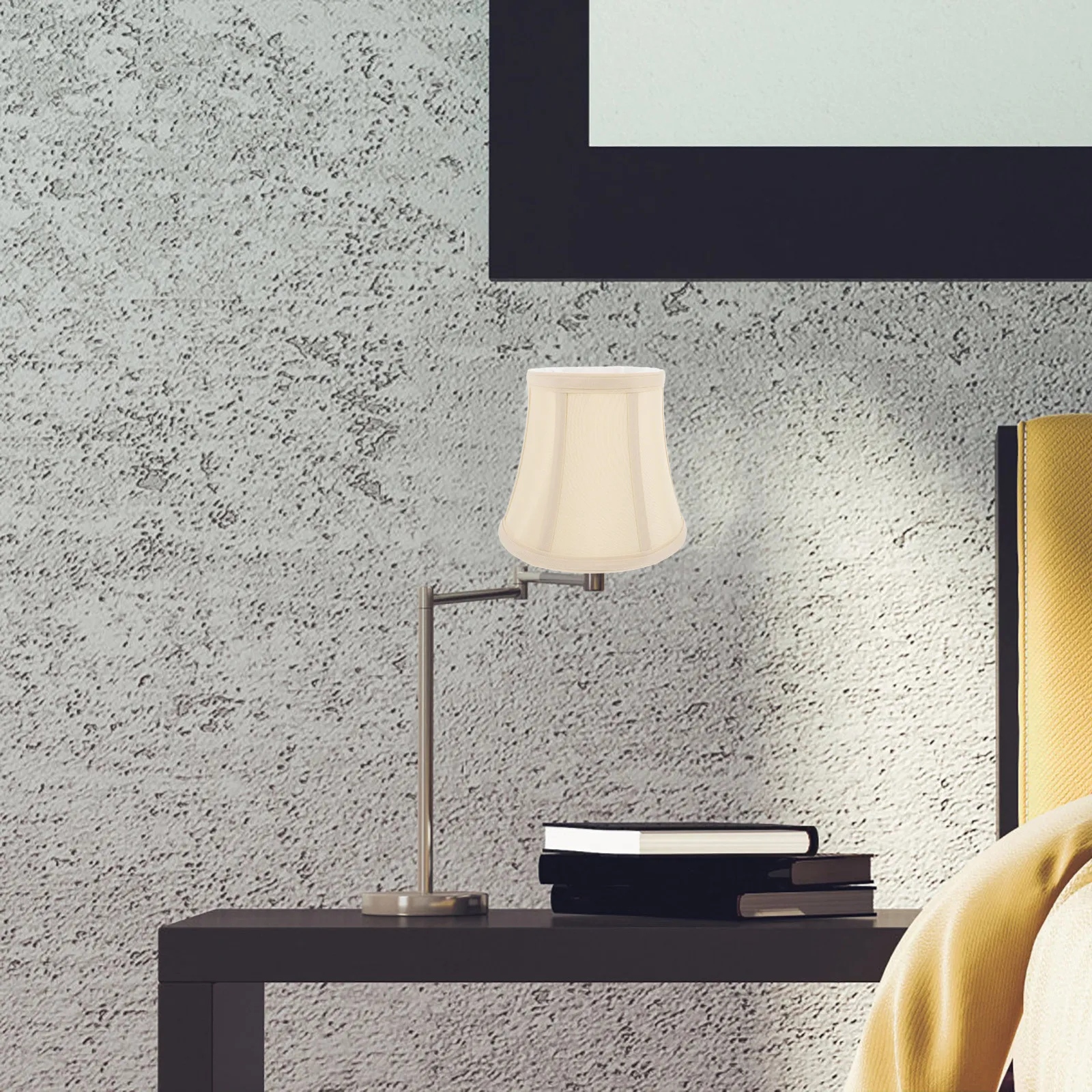 Beige Fabric Lamp Shade Barrel Clip-on Handmade Natural Texture for Floor Lamps Table Lamps Soft Warm Light Use