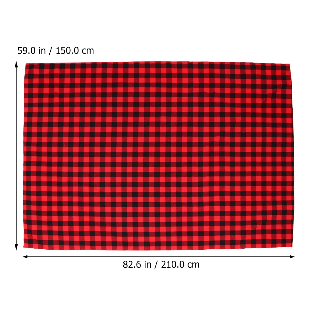 

Black Red Plaid Tablecloth Long Washable Reusable For Dining Table Outdoor Picnic Christmas Decor Home Party Event