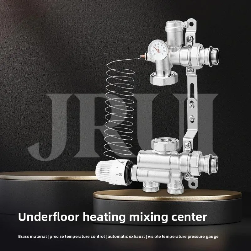 Floor Heating Mixing Center with Smart Temperature Management, Thermostatic Control for Residential Heating
