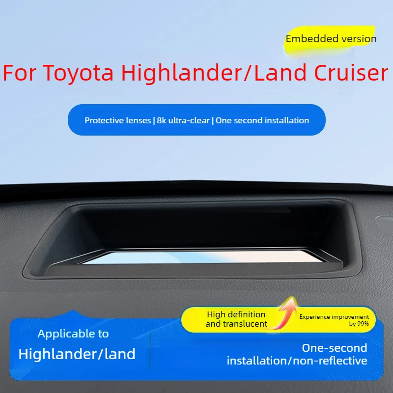 

Защитный чехол для проекционного дисплея (HUD) для Toyota Highlander/Land Cruiser, аксессуары для стайлинга автомобиля