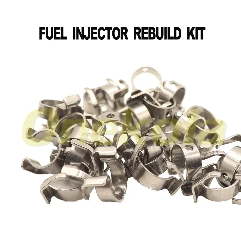 100pieces EA888 Fuel Injector Nozzle Seal Repair Kit For VW Audi Fuel injector 21.5*18mm Rail fixing clip 06H998907A