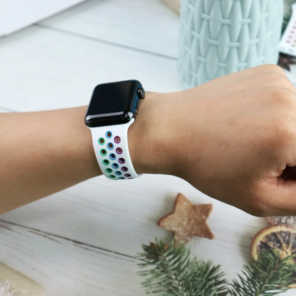 Cinturino sportivo per cinturino Apple Watch Ultra 49mm 44mm 45mm 38/40mm/41mm Bracciale Pride in silicone correa iWatch Series 8 7 6 4 5 3 9 SE