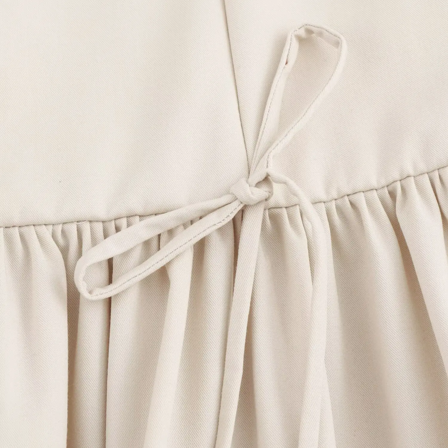 فستان نسائي جديد أنيق مزين بفيونكة سادة ونحيف وواسع ومطوي فستان قصير كلاسيكي بدون أكمام وسحاب خلفي للنساء #6