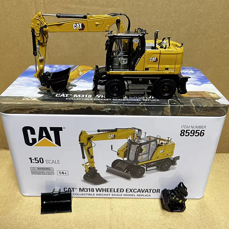 

DM Diecast 1:50 Scale M318 Wheeled Excavator Alloy Model Collection Souvenir Display 85956