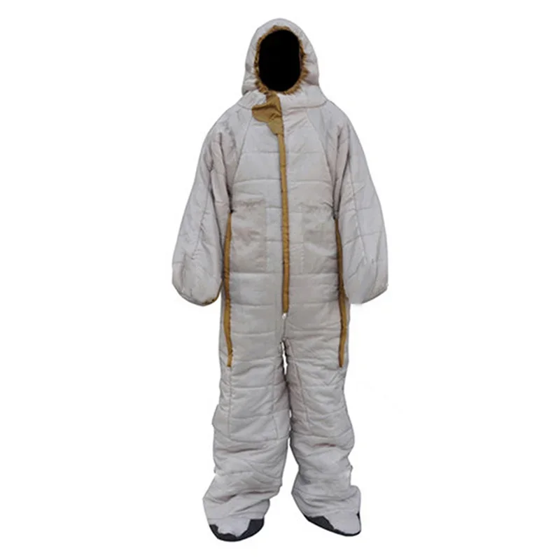 

Beige human-shaped sleeping bag Human-shaped winter camping warm sleeping bag escort