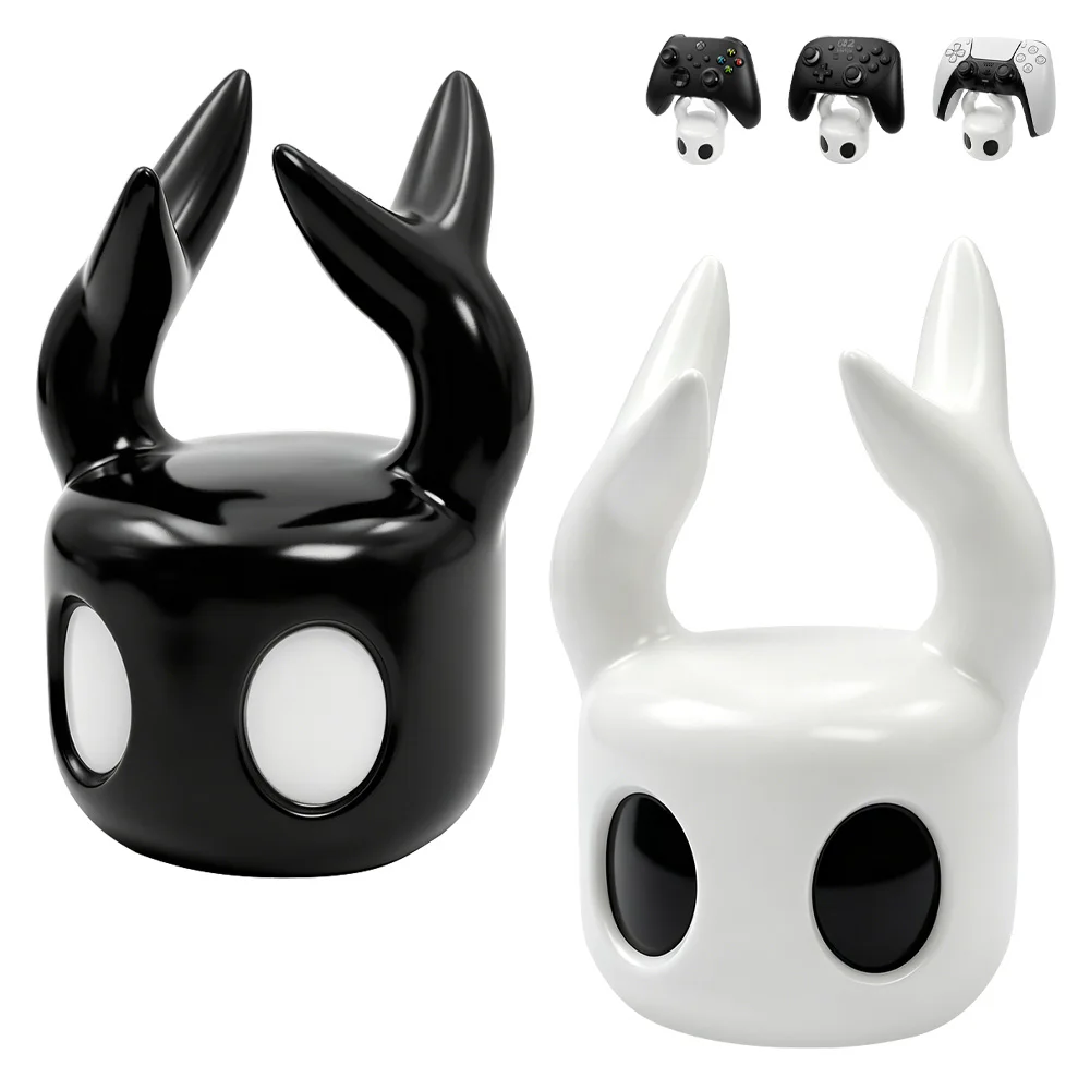Cute Hollow Knight Game Controller Stand, Universal Gamepad Holder for PS5/Xbox/Switch Pro, Desk Organizer & Decor