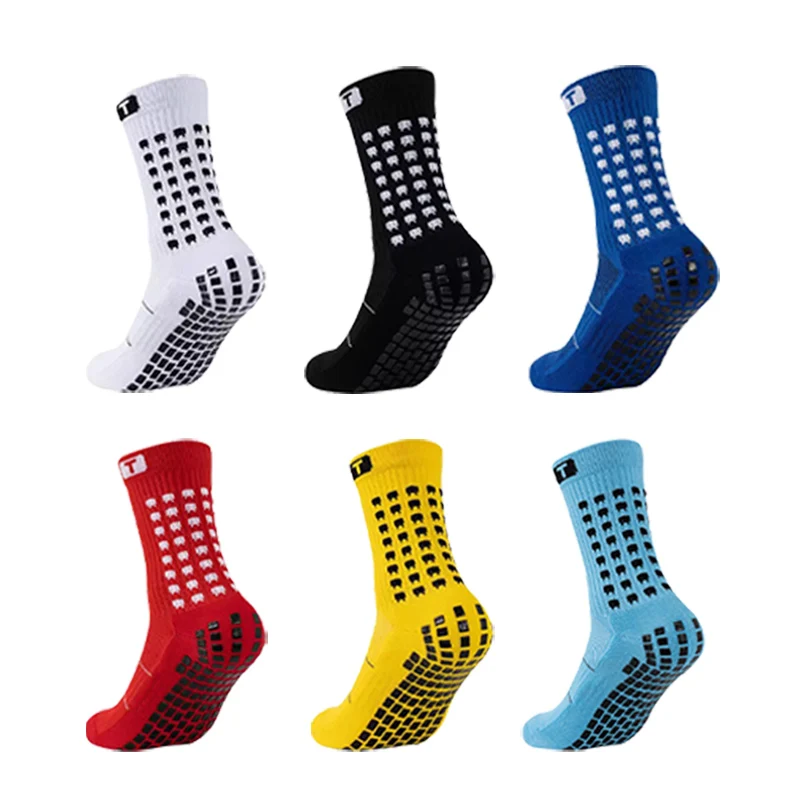 

Anti Slip Football Grip Socks Cotton Square Silicone Suction Cup Non Slip Soccer Sports Men Women Sport Baseball Rugby Sock