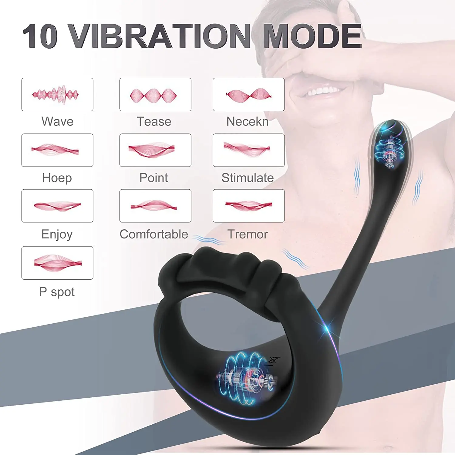 Sexy Toys Cockring for Men Bluetooth Penis Ring Vibrator Butt Plug Testicle Massager APP Remote Adult Goods for Men Masturbator