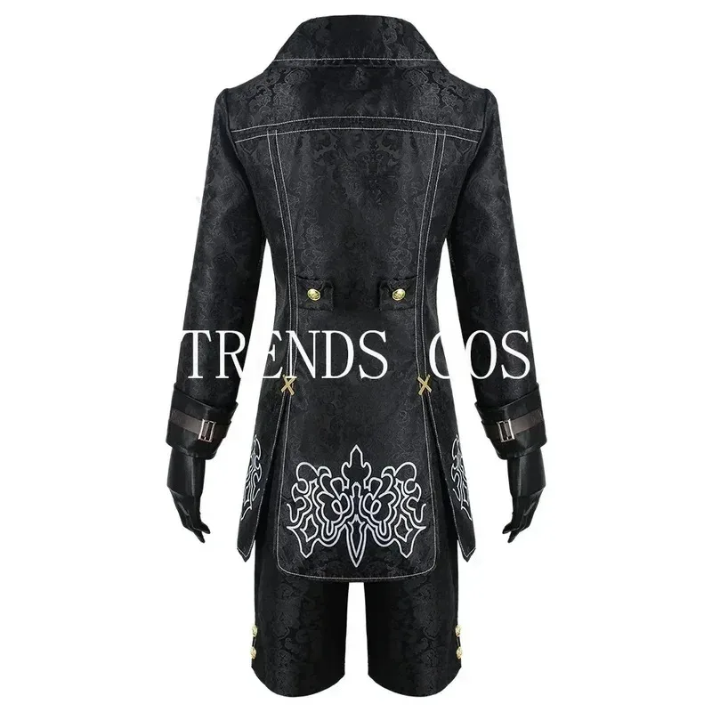 

Sky04 Game 9s cosplay cotsume YoRHa No. 9 Type S uniform jacket pants eyemask gloves wig for Halloween Comic Con44Si！