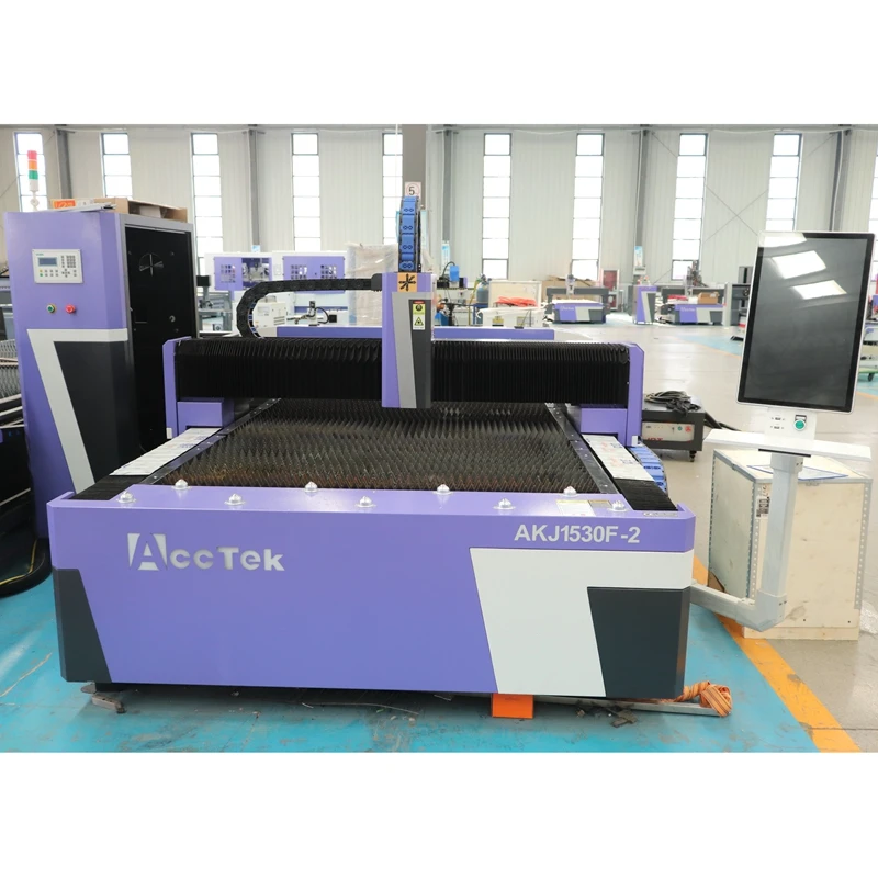 Double Gantry 1KW 2KW 3KW Fiber Laser Cutter with CO2 Laser 2023 AKJ1530F-2 Fiber and CO2 Combo Laser Cutting Machine