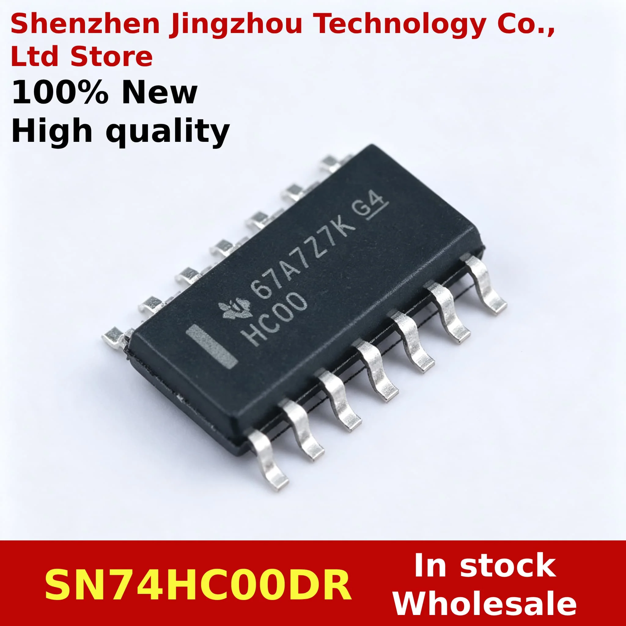 (50/500PCS) 100% New 74HC00 74HC00D SN74HC00DR SMD SOP-14 42 input NAND gate chip In Stock