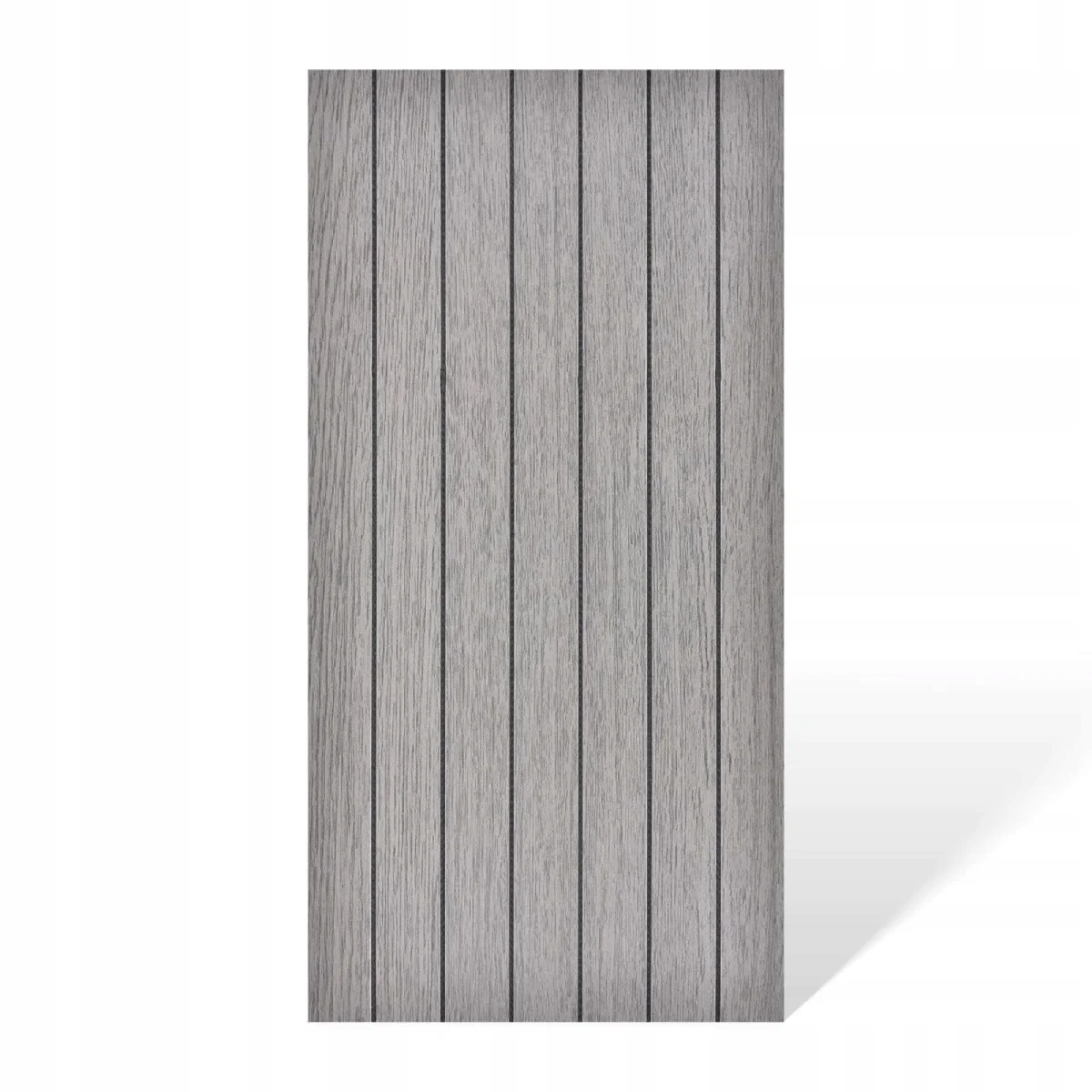 Imitatiehouten zelfklevende tegels grijze lamellen 4st 60x30cm