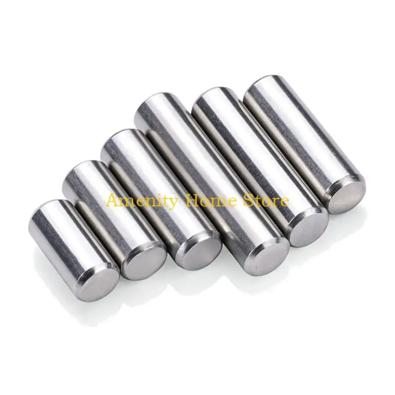 F26C Cylindrical Positioning Dowel Assortment, 110 Smooth Metal Dowels in Clear Compartment Case for Mechanical Assembly and