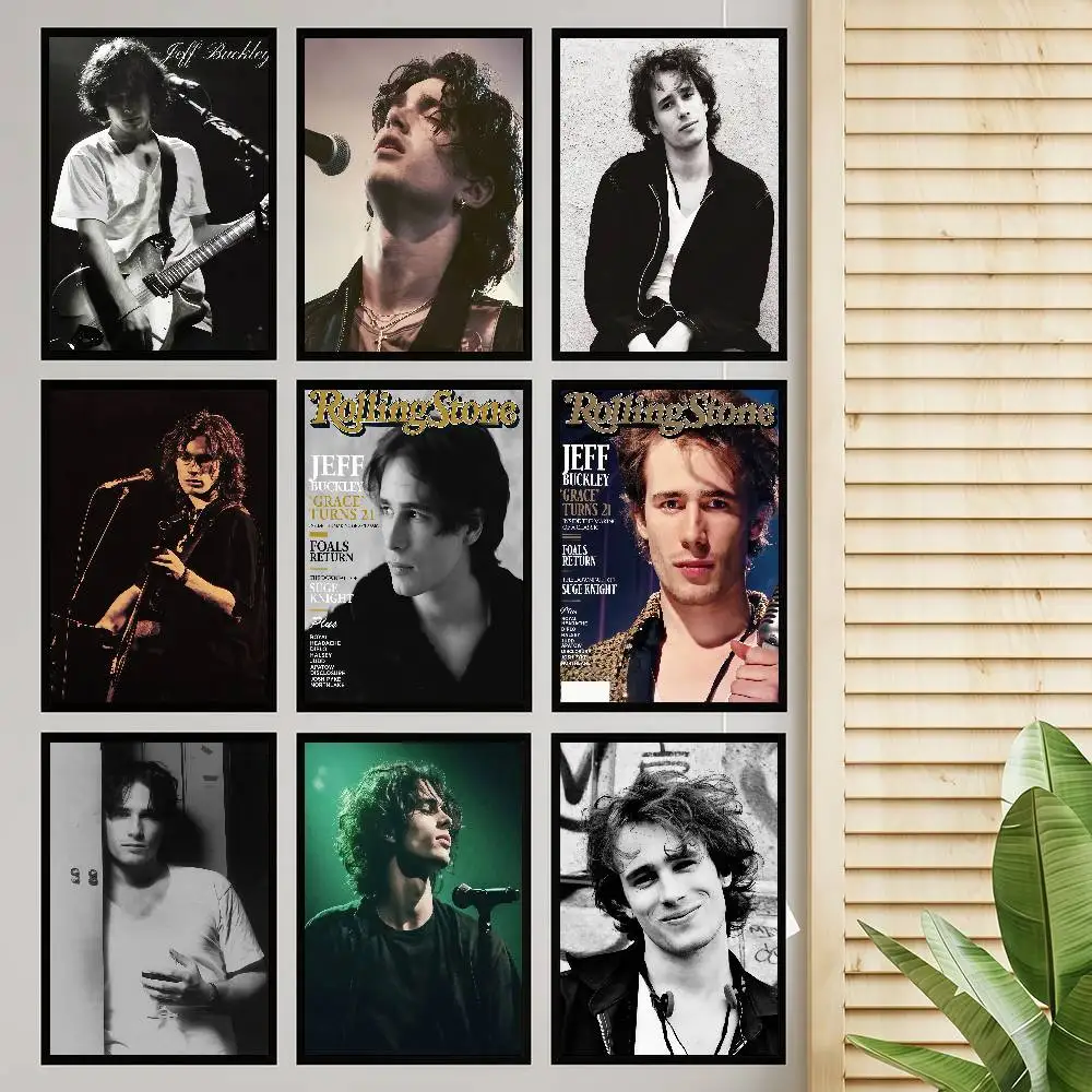 J-Jeff B-Buckley Singer Classic Movie Posters HD-Qualität Poster Wandkunst Malerei Studie Nordic Home Decor