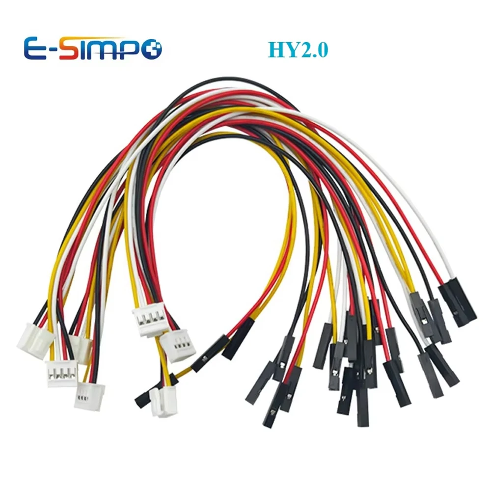 10Pcs HY2.0 to dubang line electronic wire-2P/3P/4P/5P/6 Pin To 2.54mm dubang Male/Female Wire Connector Color Cable