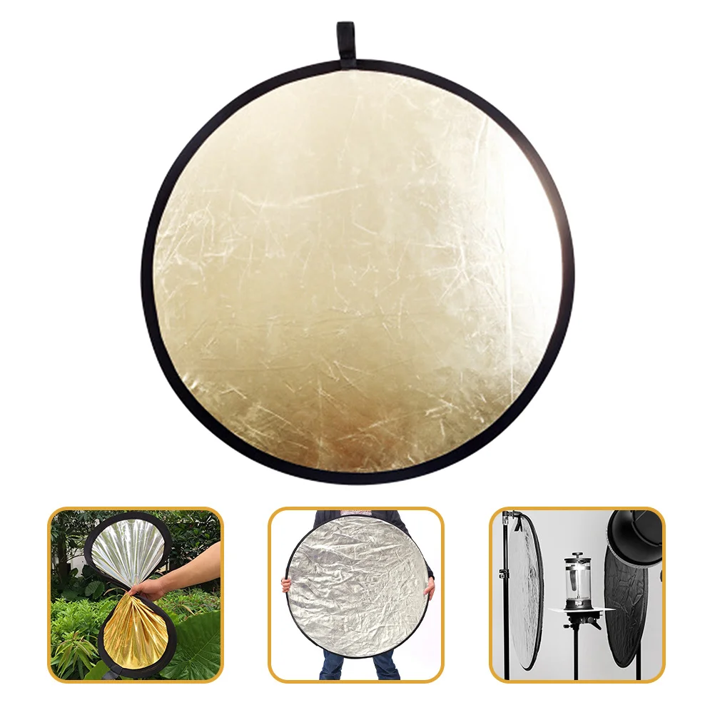 

Two in One Portable Foldable Collapsible Round Photography Reflector Nylon Disc Photo Video Light Reflector Photography