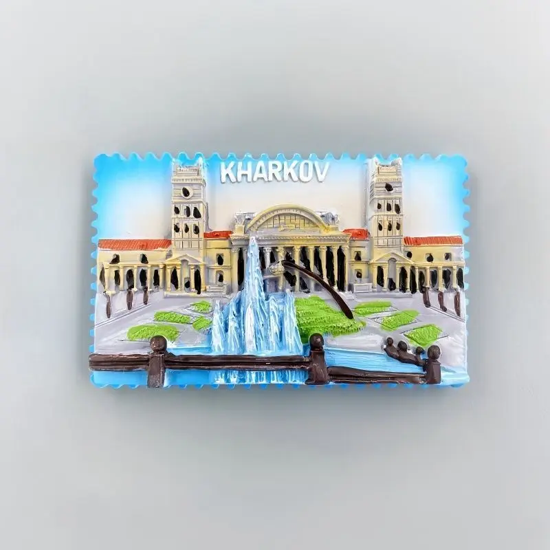Kharkov Fridge Magnet Refrigerator Sticker Home Decor Resin Ukraine Kharkiv Souvenir Gift