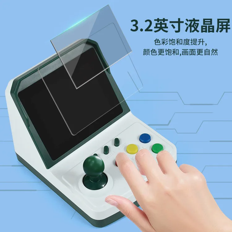 Hot-selling A6Plus game console mini arcade puzzle children's home double 3.2 inches nostalgic retro view 4