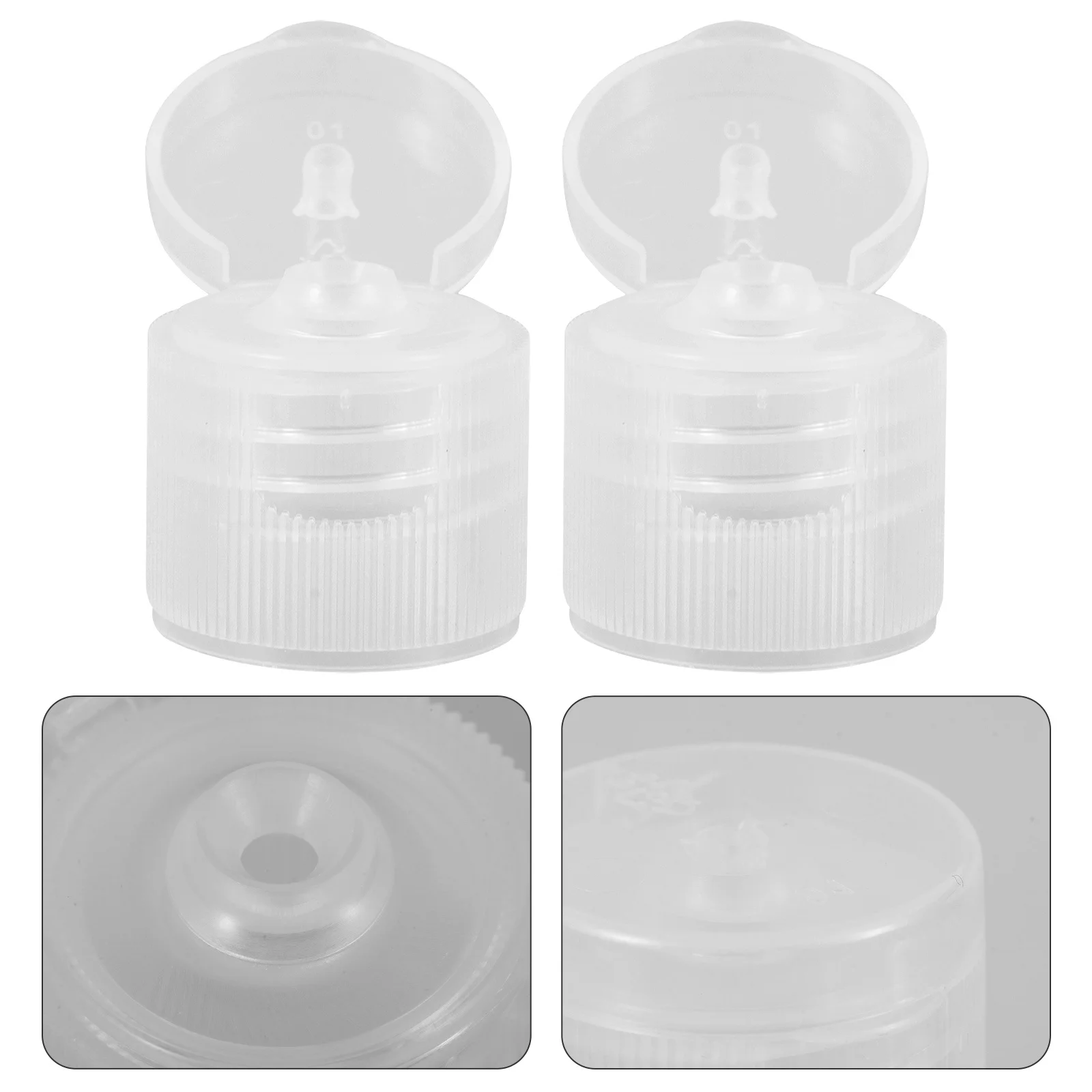 

50Pcs Plastic Toothpaste Caps Flip-Cover Screw-in Lid for Toothpaste Tubes Portable Lightweight Travel Essential Bulk