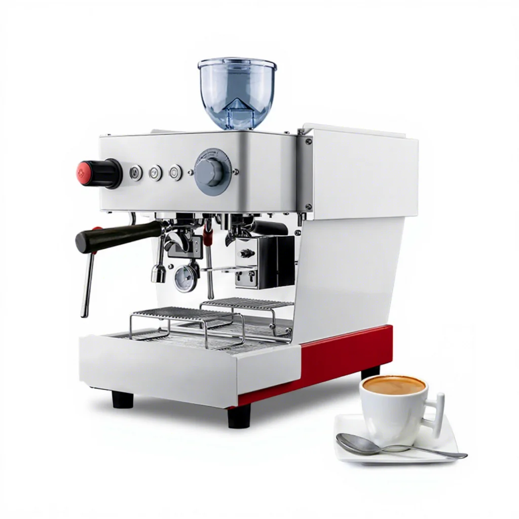 Manufacturer Commercial Multifunctional Semi‑automatic Espresso Maker, For Latte Making With Built‑in Bean Grinder Coffee