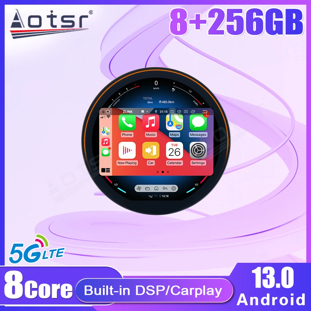 

Чип Qualcomm 11,8 дюйма Android13 Автомобильный радиоприемник для Mini Clubman F54 2016-2022 Автомобильный GPS-навигатор CarPlay HD-экран Мультимедийный плеер