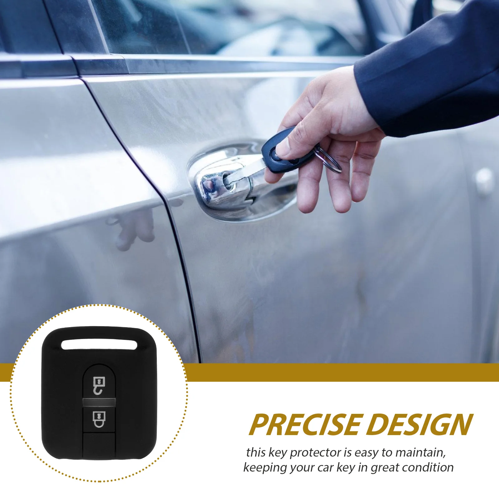 

Silicone Car Fob Holder Splashproof Dirtproof Durable Soft Universal Fit For Nissan Keychains Protector Case Auto