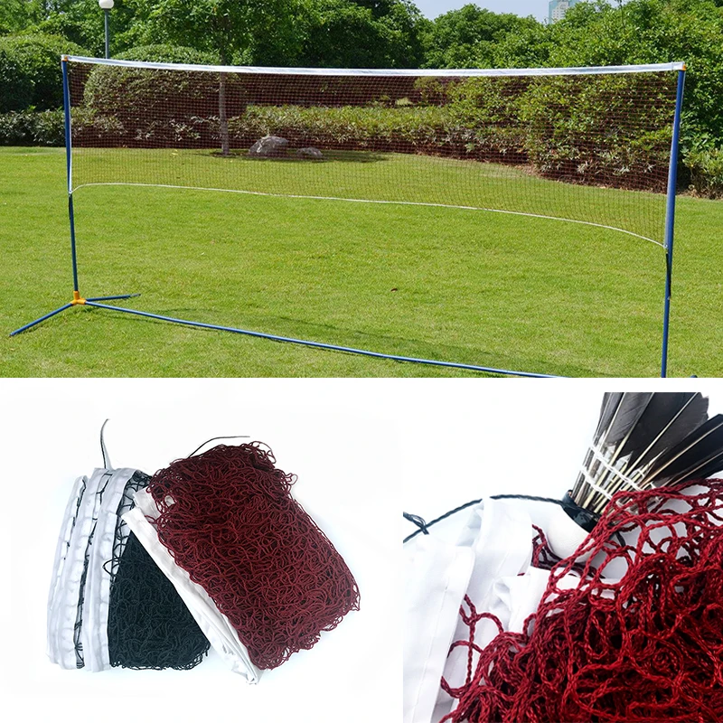 6.1mX0.75m Professional Training Square Mesh Standard Badminton Net Sports Net for Outdoor Badminton Tennis Net Replacement