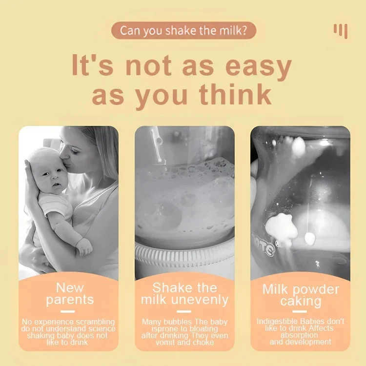 Baby Products Intelligent Milk Shaker Baby Electric Mixer Milk Dispenser Wholesale Household Automatic Milk Shaker