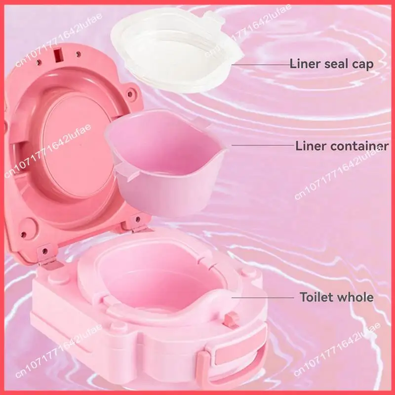 

B52C Портативный детский горшок для малышей, дорожное сиденье для унитаза, подходит для использования на открытом воздухе, кемпинга и в автомобиле.