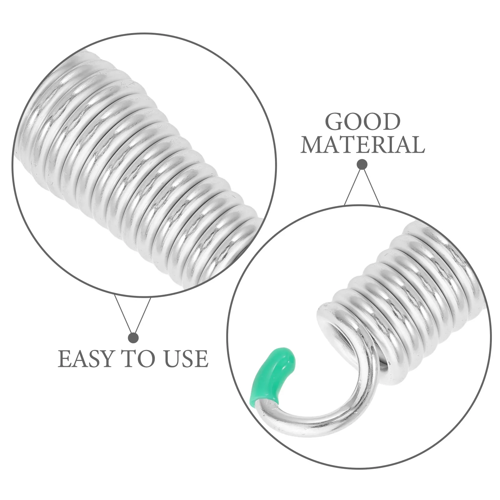 2Pcs Premium Steel Swing Springs Heavy Duty for Hammock Chairs Porch Swings Hanging Baskets Ceiling Tree Mount Relaxation view 2