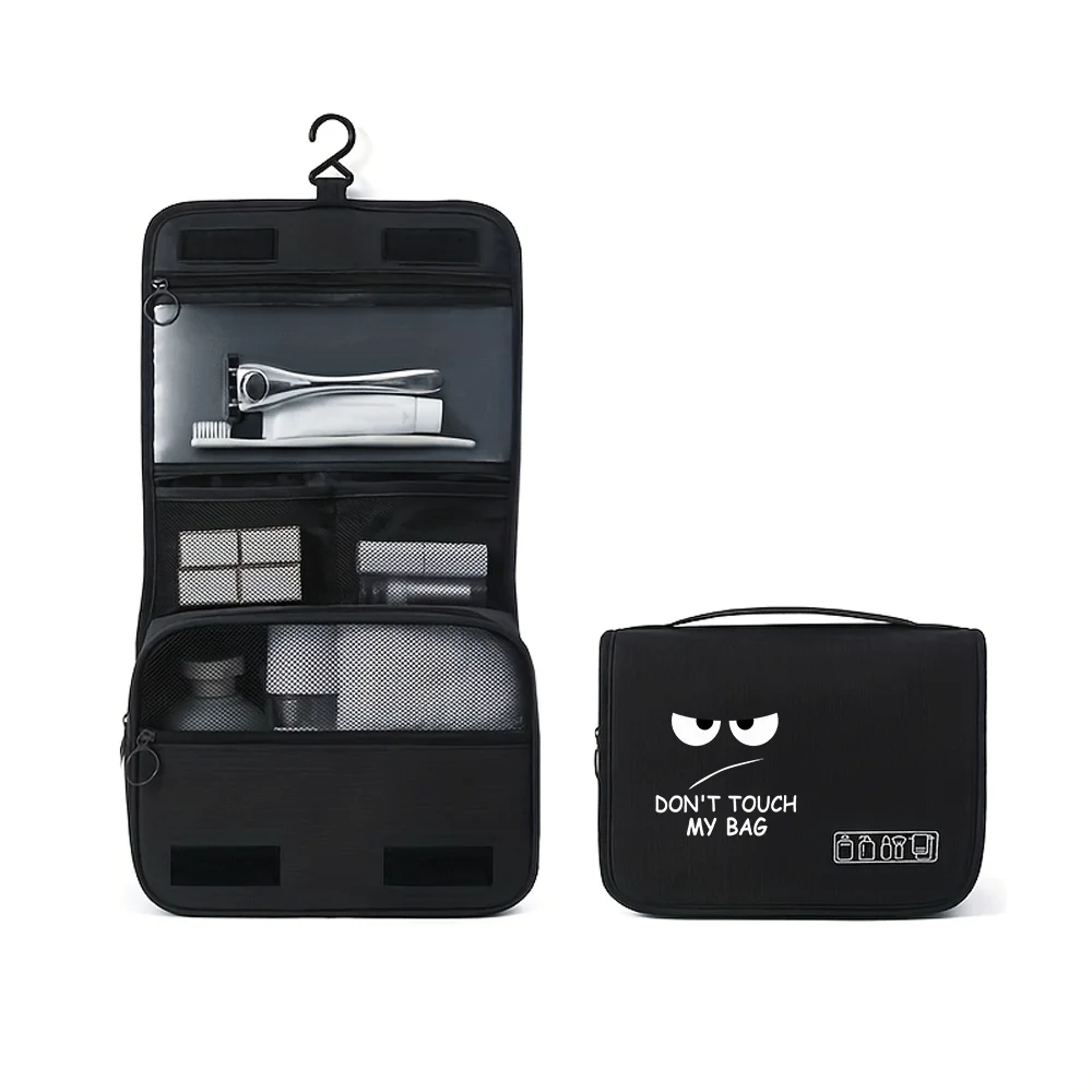 Cartoon Eye Tragbare Kosmetiktasche, Unisex, Kosmetik-Organizer, Hängeetui für Damen und Herren, Wasch- und Rasierutensilien, Make-up – Detail 10