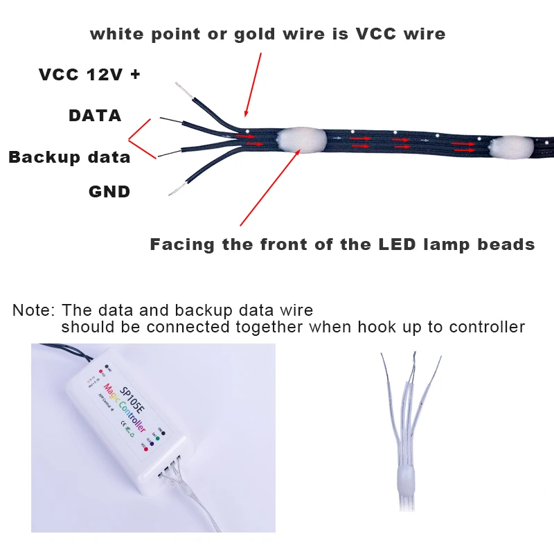 Рисунок 3 - 12V 4pin WS2815 Seed Pixel Light