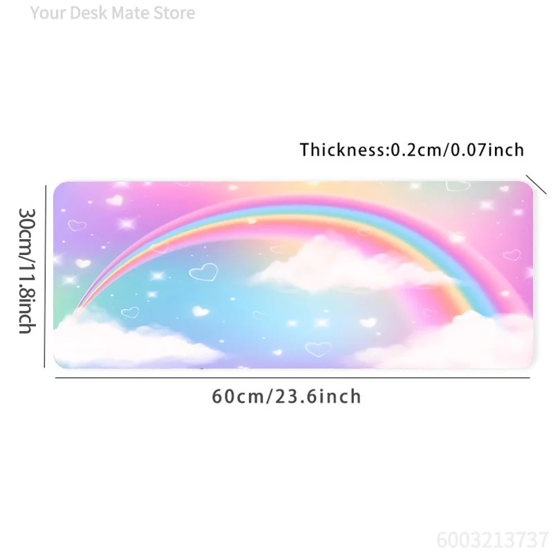 , Rainbow Gaming Mouse Pad / mouse pad non-slip desk mat Work Entertainment Home office gift desk accessories - view 6