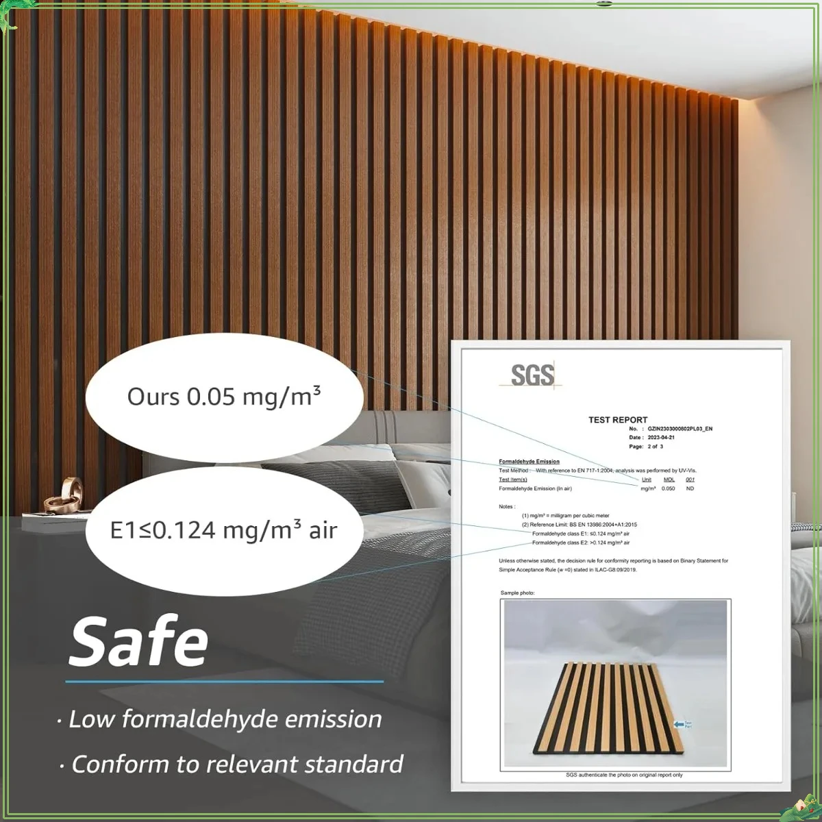 ​ ​ 4-pack akoestische houten lattenwandpanelen - 3D gecanneleerde geluidsabsorberende donkere walnoot voor muur en plafond ​ ​