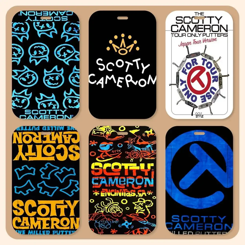 Porta Tarjetas con Cordón de Golf S-Scotty C-Camerons, Diseño Anime, para Estudiantes, Porta Identificaciones, Accesorios de Control, Regalos