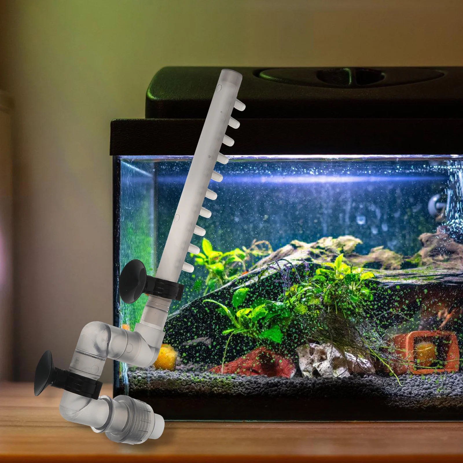 

ABS Aquarium Tubing Fish Tank Water Outflow Pipe Replacement Plastic Tube Durable Lightweight Wear Resistant Multi-Scene Use