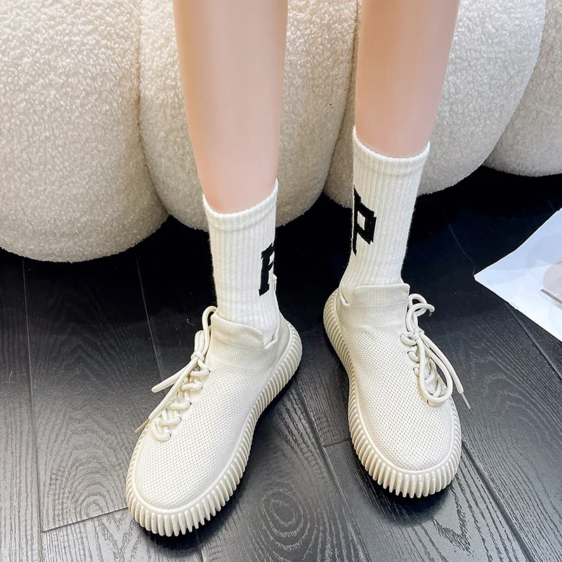 Shoes for Women 2023 High Quality Solid Women\'s Vulcanize Shoes Breathable Women Sneakers Flat Heel Ladies Casual Sneakers