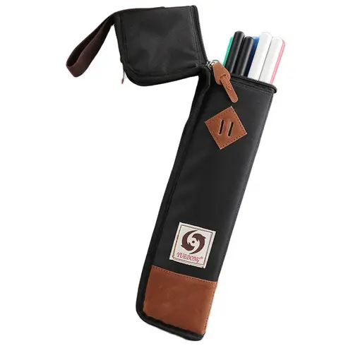 Imagen 2 del producto Bolsa gruesa impermeable para baquetas, funda para baquetas de tela Oxford de gran capacidad, bolsos con almohadilla, correa de transporte de algodón