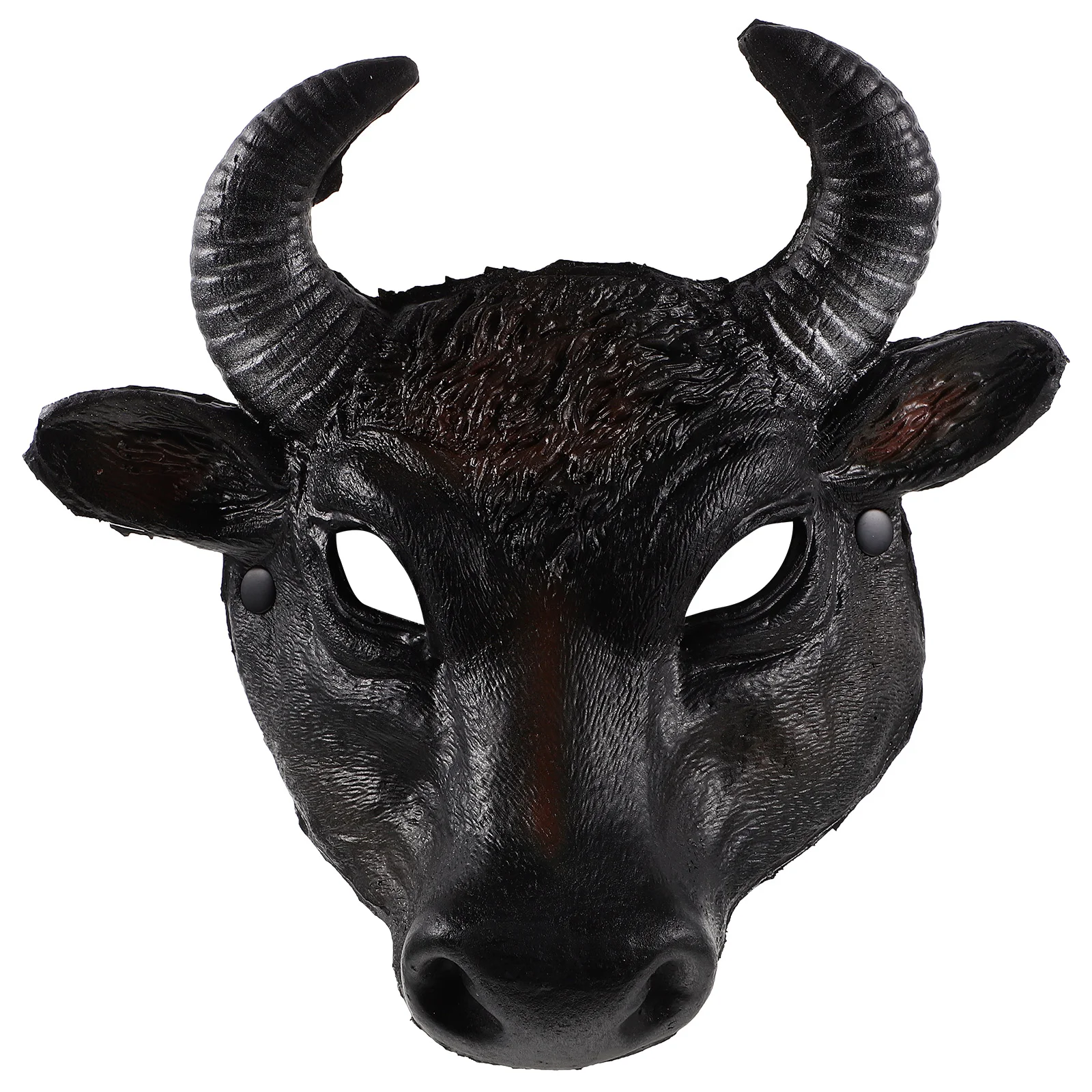 Halloween Costumes Cosplay Decorative Animal Mask Carnival Party Pu Cow (original Color) Black Head