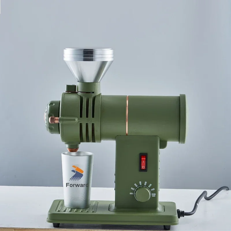 

#v For 78mm Burr Titanium Alloy Shark Tooth 100-800rpm Adjustable Coffee Grinder 225G Hopper Pour-Over Coffee Mill Grinding Mach