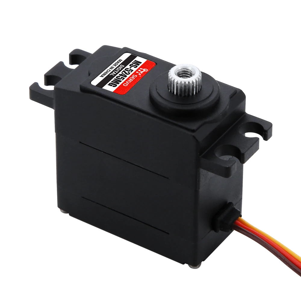 มอเตอร์เซอร์โวดิจิตอลแกนโลหะ JX MS-5245MG สำหรับอะไหล่ RC สำหรับรถดริฟท์ RC หุ่นยนต์ และเครื่องบิน ใช้แทนเซอร์โว HS-5245MG